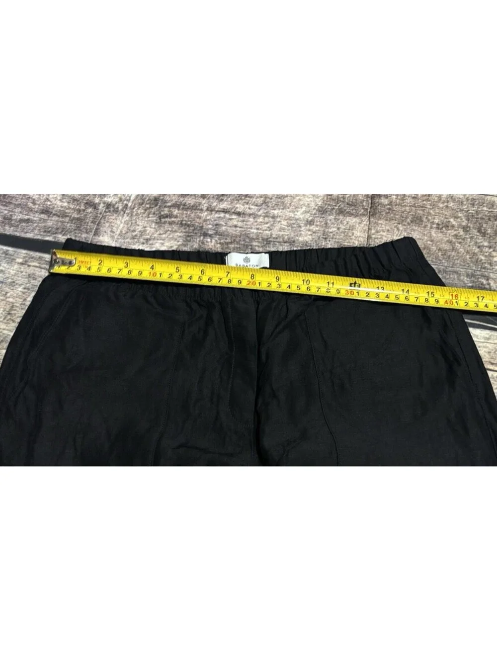 Aritzia Babaton Pants Womens Size 6 Linen Blend Cargo Pockets Black